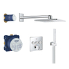 Grohe SmartControl Set de douche rectangulaire avec douche de tête SmartBox et douchette chrome SW108058 Grohe SmartControl Set de douche rectangulaire avec douche de tête SmartBox et douchette chrome SW108058