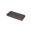 Ink Momento lavabo - 100x45x9cm - vasque à gauche - sans trou de robinet - quartz béton (gris) SW798338