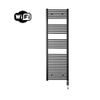 Sanicare HVW Radiateur électrique - 172x45cm - 920W - wifi - thermostat - noir - en bas à droite - noir mat SW1185632