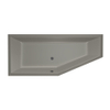 Baignoire compacte Xenz Society - 180x80cm - avec trop-plein - sans bonde - Installation d'angle gauche - Acrylique Ciment Mat SW103190 Baignoire compacte Xenz Society - 180x80cm - avec trop-plein - sans bonde - Installation d'angle gauche - Acrylique Ciment Mat SW103190