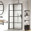Sealskin Soho porte 2 pièces version gauche 120x210cm verre noir-transparent SW207575
