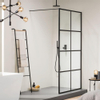 Sealskin Soho douche à l'italienne type A3 120x210cm verre noir-transparent SW207584