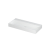 INK United lavabo 100x45x11cm 2 trous de robinetterie en céramique blanc brillant avec trop-plein dissimulé et bonde clic-clac en couleur SW207336