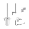 Aliseo Zentric toilet accessoireset 4 delig chroom SW207667 Aliseo Zentric toilet accessoireset 4 delig chroom SW207667