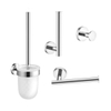 Aliseo Now toilet accessoireset 4 delig chroom SW207665 Aliseo Now toilet accessoireset 4 delig chroom SW207665