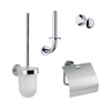 Aliseo Hotelperfektion toilet accessoireset 4 delig chroom SW207663 Aliseo Hotelperfektion toilet accessoireset 4 delig chroom SW207663