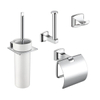 Aliseo Deco toilet accessoireset 4 delig chroom SW207661 Aliseo Deco toilet accessoireset 4 delig chroom SW207661