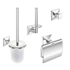 Aliseo Artis toilet accessoireset 4 delig chroom SW207660 Aliseo Artis toilet accessoireset 4 delig chroom SW207660