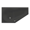 Xenz Fiji ligbad 160x90x48cm links met poten zonder afvoer Acryl Ebony mat (mat zwart/antraciet) SW103289 Xenz Fiji ligbad 160x90x48cm links met poten zonder afvoer Acryl Ebony mat (mat zwart/antraciet) SW103289