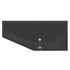 Xenz Society compact ligbad 180x80x44cm rechts met poten zonder afvoer Acryl Ebony mat (mat zwart/antraciet) SW103204 Xenz Society compact ligbad 180x80x44cm rechts met poten zonder afvoer Acryl Ebony mat (mat zwart/antraciet) SW103204