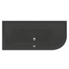 Xenz Principe ligbad 180x80x50cm links met poten zonder afvoer Acryl Ebony mat (mat zwart/antraciet) SW103164 Xenz Principe ligbad 180x80x50cm links met poten zonder afvoer Acryl Ebony mat (mat zwart/antraciet) SW103164