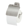 Tiger Colar Toiletrolhouder - met klep - zelfklevend - geborsteld RVS SW106812