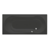Xenz Barbados baignoire sans panneau 180x80cm avec pieds sans vidage Acrylique Ebony mat SW103054 Xenz Barbados baignoire sans panneau 180x80cm avec pieds sans vidage Acrylique Ebony mat SW103054