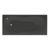 Xenz Curaçao ligbad 175x80x44cm met poten zonder afvoer Acryl Ebony mat (mat zwart/antraciet) SW103014 Xenz Curaçao ligbad 175x80x44cm met poten zonder afvoer Acryl Ebony mat (mat zwart/antraciet) SW103014