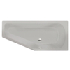 Xenz Lagoon compact baignoire sans panneaux 160x75cm droite avec pieds sans vidage Acrylique Ciment mat SW102963 Xenz Lagoon compact baignoire sans panneaux 160x75cm droite avec pieds sans vidage Acrylique Ciment mat SW102963