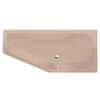 Xenz Lagoon compact ligbad 160x75x45cm rechts met poten zonder afvoer Acryl Bahama beige Hoogglans SW102966 Xenz Lagoon compact ligbad 160x75x45cm rechts met poten zonder afvoer Acryl Bahama beige Hoogglans SW102966