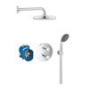 Grohe Precision Trend showerset compleet m. hand- en hoofddouche met inbouw douchekraan thermostatisch en wandaansluitbocht chroom SW207012 Grohe Precision Trend showerset compleet m. hand- en hoofddouche met inbouw douchekraan thermostatisch en wandaansluitbocht chroom SW207012