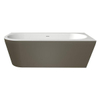 Xenz Charley hoekbad rechts 180x80x60 Bicolor wit/klei met sleuf overloop. waste wit mat SW380832 Xenz Charley hoekbad rechts 180x80x60 Bicolor wit/klei met sleuf overloop. waste wit mat SW380832