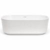 ZEZA Pure baignoire îlot - 170x80x58cm - acrylique - blanc mat SW962844