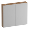 BRAUER Impress armoire de toilette - 80x70x15cm - sans éclairage - 2 portes miroir double face - Honey SW1199071