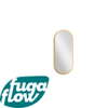 FugaFlow Eccelente Arredo 2.0 Miroir ovale 90x38cm cadre Or mat SW1123414