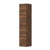INK Armoire de salle de bains - 35x37x169cm - 2 portes - ouvrant à gauche et à droite - sans poignées - listel en bois - MFC Noyer SW207240