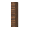 INK Badkamerkast - 35x37x169cm - 2 deuren - links en rechtsdraaiend - greeploos - houten keerlijst - MFC Noten SW207240