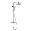 Adema Sparkle 2.0 regendoucheset met thermostaat hoofddouche 20cm handdouche 3 standen chroom SW773195 Adema Sparkle 2.0 regendoucheset met thermostaat hoofddouche 20cm handdouche 3 standen chroom SW773195