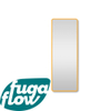 FugaFlow Eccelente Arredo 2.0 Rectangle Miroir rectangulaire 140x50cm arrondi cadre Or mat SW1123422