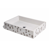 Urbi et Orbi Traccia opbouw wastafel beton lichtgrijs m/patroon donkergrijs SW208861 Urbi et Orbi Traccia opbouw wastafel beton lichtgrijs m/patroon donkergrijs SW208861