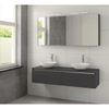 Bruynzeel Giro badmeubelset dubbel 150x49x46cm met spiegelkast bovenblad grafiet SW112773 Bruynzeel Giro badmeubelset dubbel 150x49x46cm met spiegelkast bovenblad grafiet SW112773