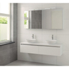 Bruynzeel Giro badmeubelset dubbel 150x49x46cm met spiegelkast bovenblad mat wit SW112771 Bruynzeel Giro badmeubelset dubbel 150x49x46cm met spiegelkast bovenblad mat wit SW112771