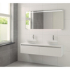 Bruynzeel Giro badmeubelset dubbel 150x49x46cm met spiegel bovenblad mat wit SW112768 Bruynzeel Giro badmeubelset dubbel 150x49x46cm met spiegel bovenblad mat wit SW112768