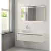 Bruynzeel Giro badmeubelset 120x49x46cm met spiegel bovenblad mat wit SW112763 Bruynzeel Giro badmeubelset 120x49x46cm met spiegel bovenblad mat wit SW112763