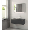 Bruynzeel Giro badmeubelset 100x49x46cm met spiegel bovenblad grafiet SW112759 Bruynzeel Giro badmeubelset 100x49x46cm met spiegel bovenblad grafiet SW112759