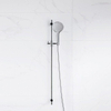Fortifura Calvi glijstangset - met ronde handdouche - metalen doucheslang - hoogglans chroom SW1159290