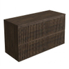 Saniclass Holz Atelier Badkamermeubelset - 120x45x62cm - houten topblad - zonder kraangat - 2 lades - mat eiken charcoal (hout) SW1436740