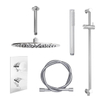 Adema Shower inbouwdoucheset 20cm hoofddouche met plafondbevestiging en glijstang compleet Chroom SW9179 Adema Shower inbouwdoucheset 20cm hoofddouche met plafondbevestiging en glijstang compleet Chroom SW9179