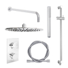 Adema Shower inbouwdoucheset 30cm hoofddouche met wandbevestiging en glijstang compleet Chroom SW9184 Adema Shower inbouwdoucheset 30cm hoofddouche met wandbevestiging en glijstang compleet Chroom SW9184
