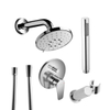 Hotbath Gringo doucheset met hoofddouche 13cm met 3 standen inclusief wandarm doucheslang en staafhanddouche chroom SW87513 Hotbath Gringo doucheset met hoofddouche 13cm met 3 standen inclusief wandarm doucheslang en staafhanddouche chroom SW87513