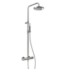 Hotbath Cobber regendoucheset geborsteld nikkel SW74486 Hotbath Cobber regendoucheset geborsteld nikkel SW74486