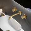 Hotbath Cobber inbouw wastafelkraan geborsteld messing (goud) SW73583