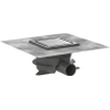 Hansgrohe RainDrain Spot Plus - 15x15cm - cadre réglable en hauteur - brushed stainless steel SW1590445