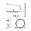 Adema Shower inbouwdoucheset 20cm hoofddouche met wandbevestiging compleet chroom SW9174 Adema Shower inbouwdoucheset 20cm hoofddouche met wandbevestiging compleet chroom SW9174