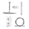 Adema Shower inbouwdoucheset 20cm hoofddouche met plafondbevestiging compleet Chroom SW9178 Adema Shower inbouwdoucheset 20cm hoofddouche met plafondbevestiging compleet Chroom SW9178