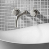 Crosswater MPRO Robinet lavabo encastrable 3 trous bec 19cm inox brossé SW104229 Crosswater MPRO Robinet lavabo encastrable 3 trous bec 19cm inox brossé SW104229