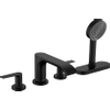 Hansgrohe Vivenis Mitigeur de bord de baignoire 4 trous avec sBox noir mat SW647125