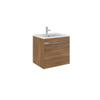 Crosswater KAI badmeubel 1 lade 60x48x45.5cm MDF Honey Walnut mat SW224198 Crosswater KAI badmeubel 1 lade 60x48x45.5cm MDF Honey Walnut mat SW224198