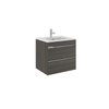 Crosswater Kai X Meuble sous-lavabo 2 tiroirs 60x48x45.5cm MDF Grey Oak mat SW224200 Crosswater Kai X Meuble sous-lavabo 2 tiroirs 60x48x45.5cm MDF Grey Oak mat SW224200