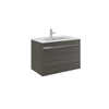 Crosswater KAI badmeubel 1 lade 80x48x45.5cm MDF Grey Oak mat SW224203 Crosswater KAI badmeubel 1 lade 80x48x45.5cm MDF Grey Oak mat SW224203